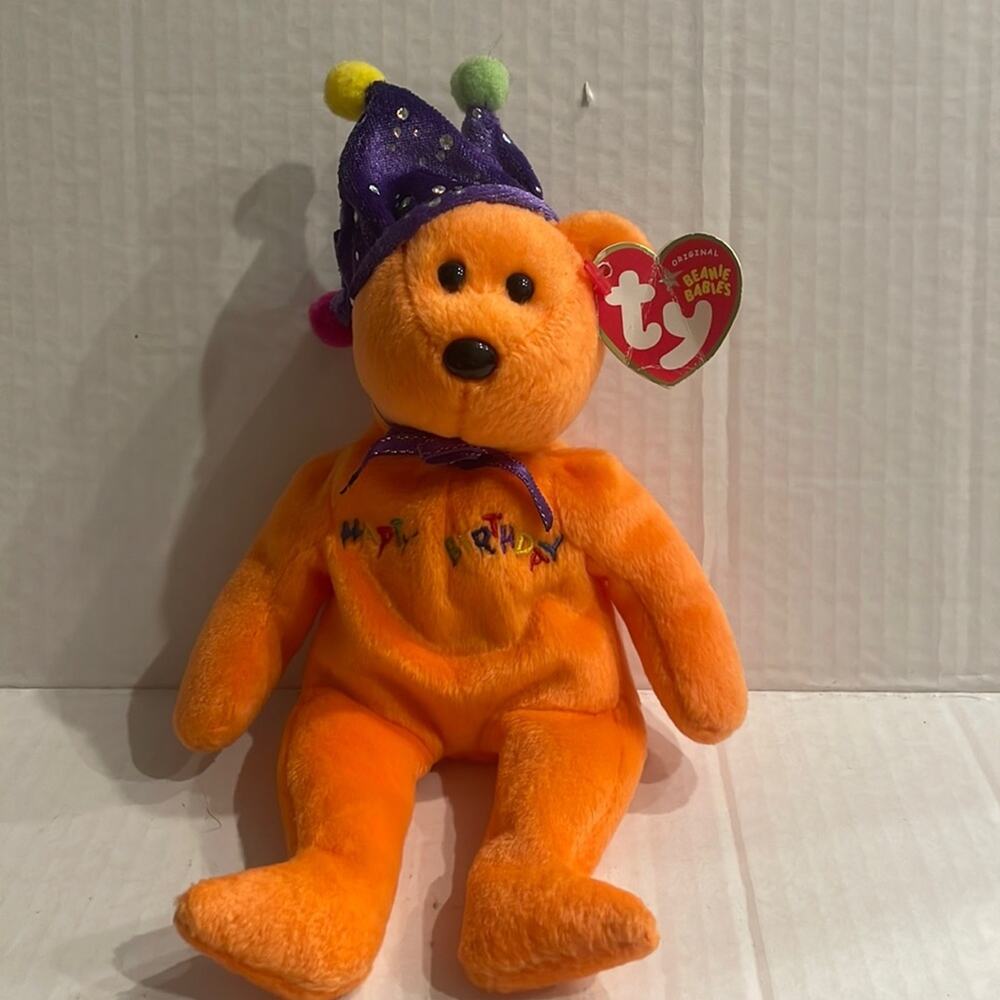 TY Beanie Babies Happy Birthday Bear